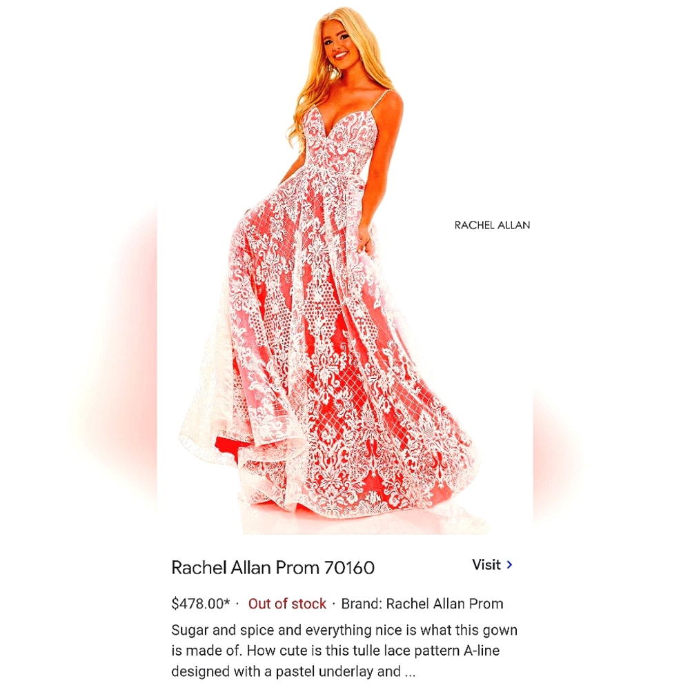 Rachel Allan hot pink prom dresss
